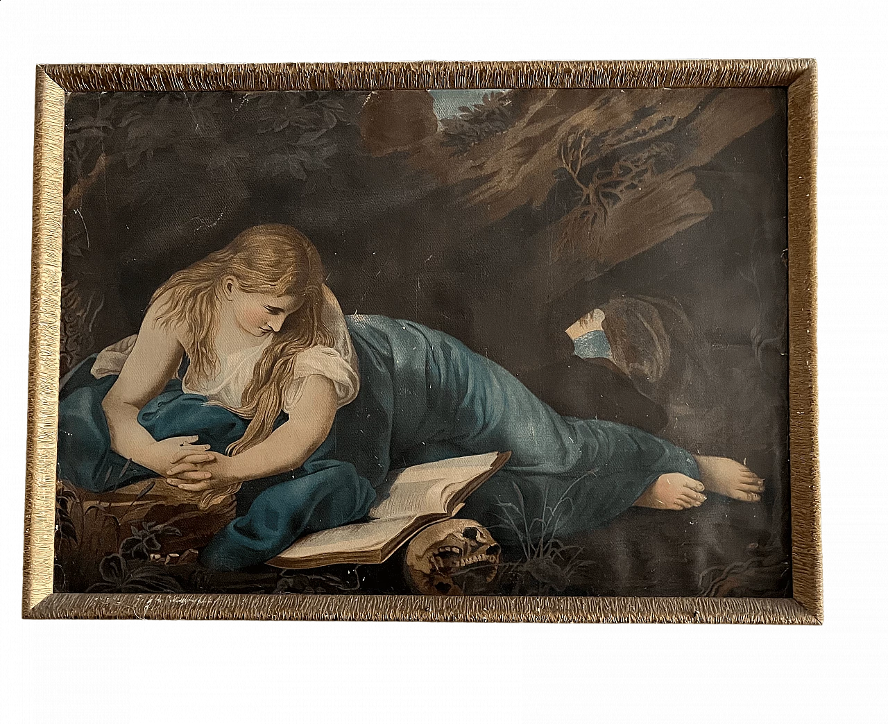 Olio su rame Maddalena penitente da Pompeo Batoni, '800 5