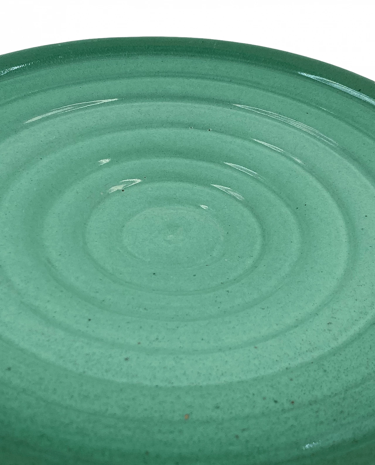 Green ceramic plate by Giuseppe Mazzotti for Albisola, 1960s 7