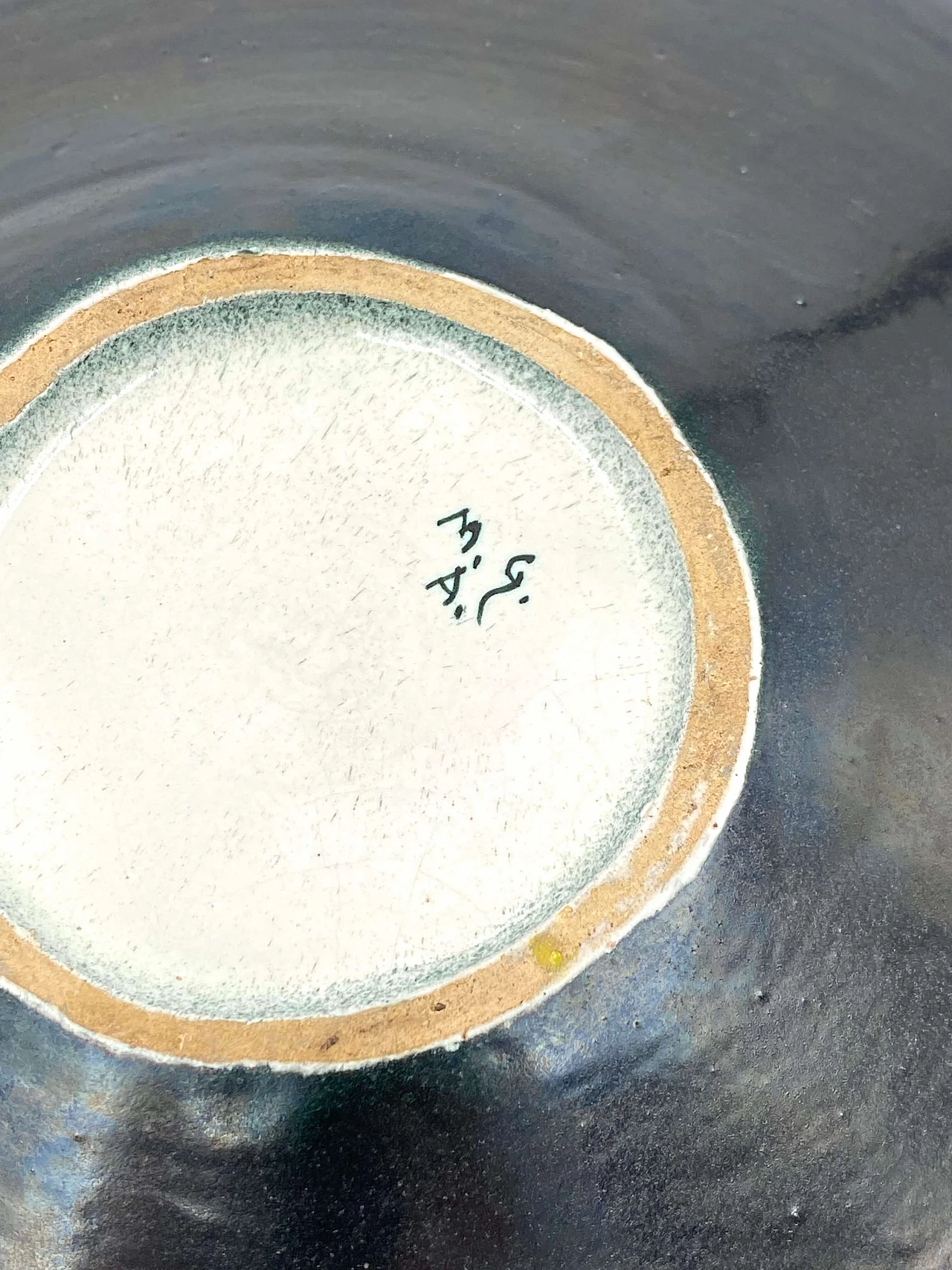 Piatto in ceramica verde di Giuseppe Mazzotti per Albisola, anni '60 15