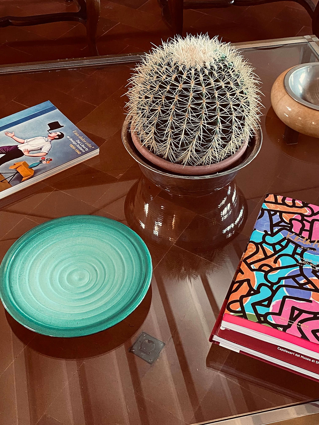 Piatto in ceramica verde di Giuseppe Mazzotti per Albisola, anni '60 16