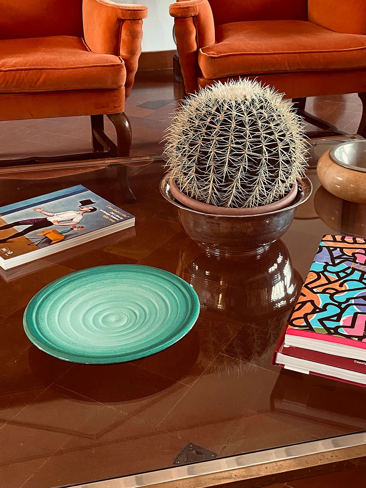 Piatto in ceramica verde di Giuseppe Mazzotti per Albisola, anni '60 17