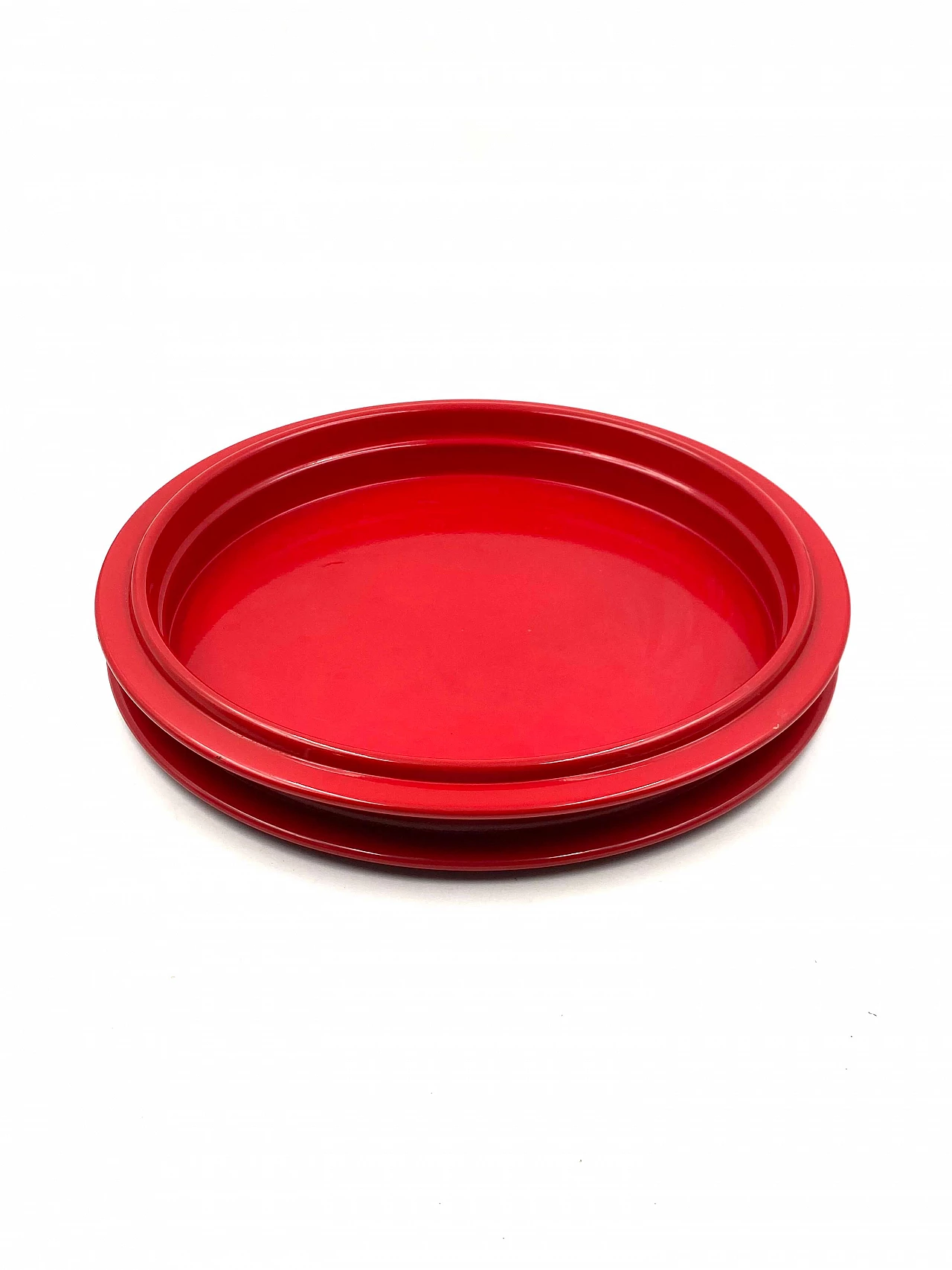 Red tray by Gianfranco Frattini for Progetti Italia, 1970s 7