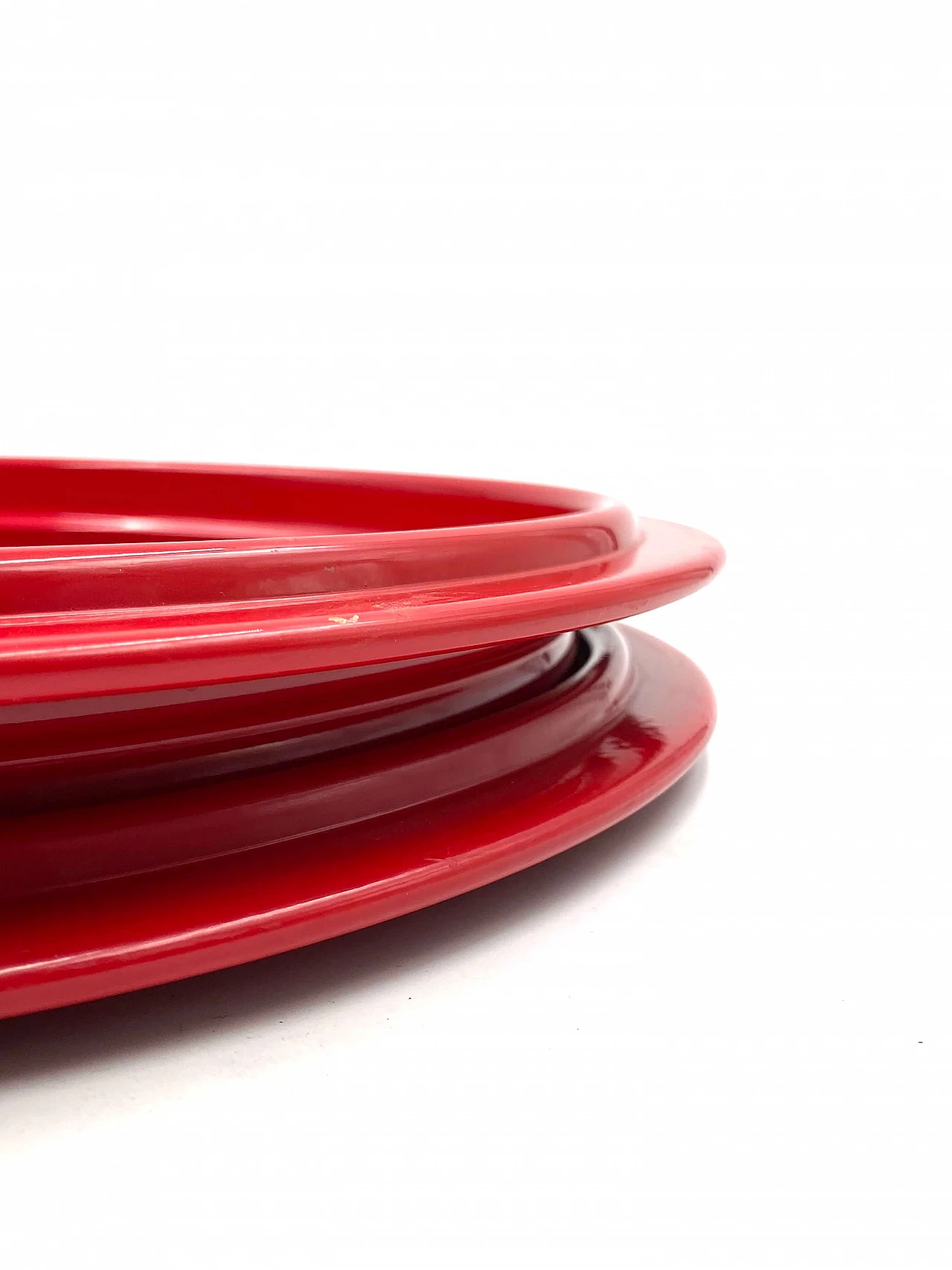 Red tray by Gianfranco Frattini for Progetti Italia, 1970s 8