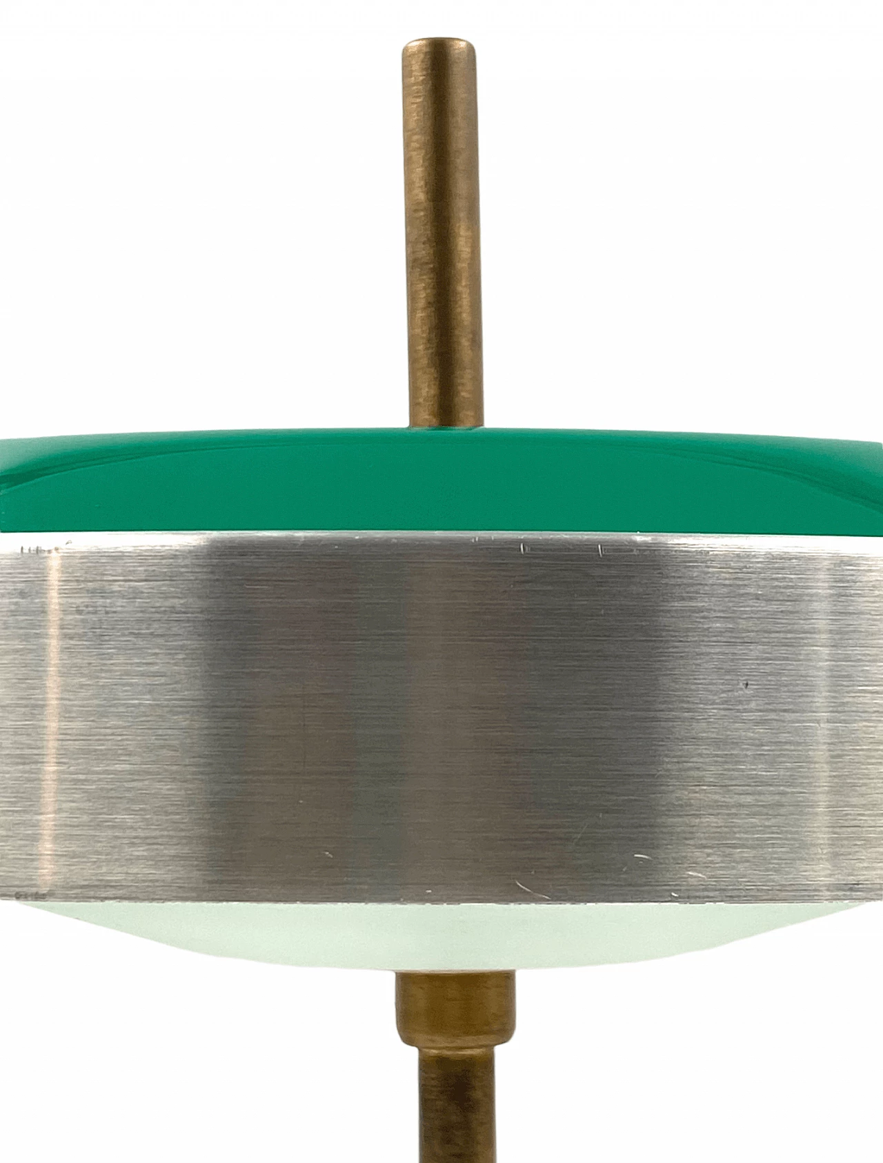 Table lamp in brass and glass by Oscar Torlasco for Lumi, 1960s 2