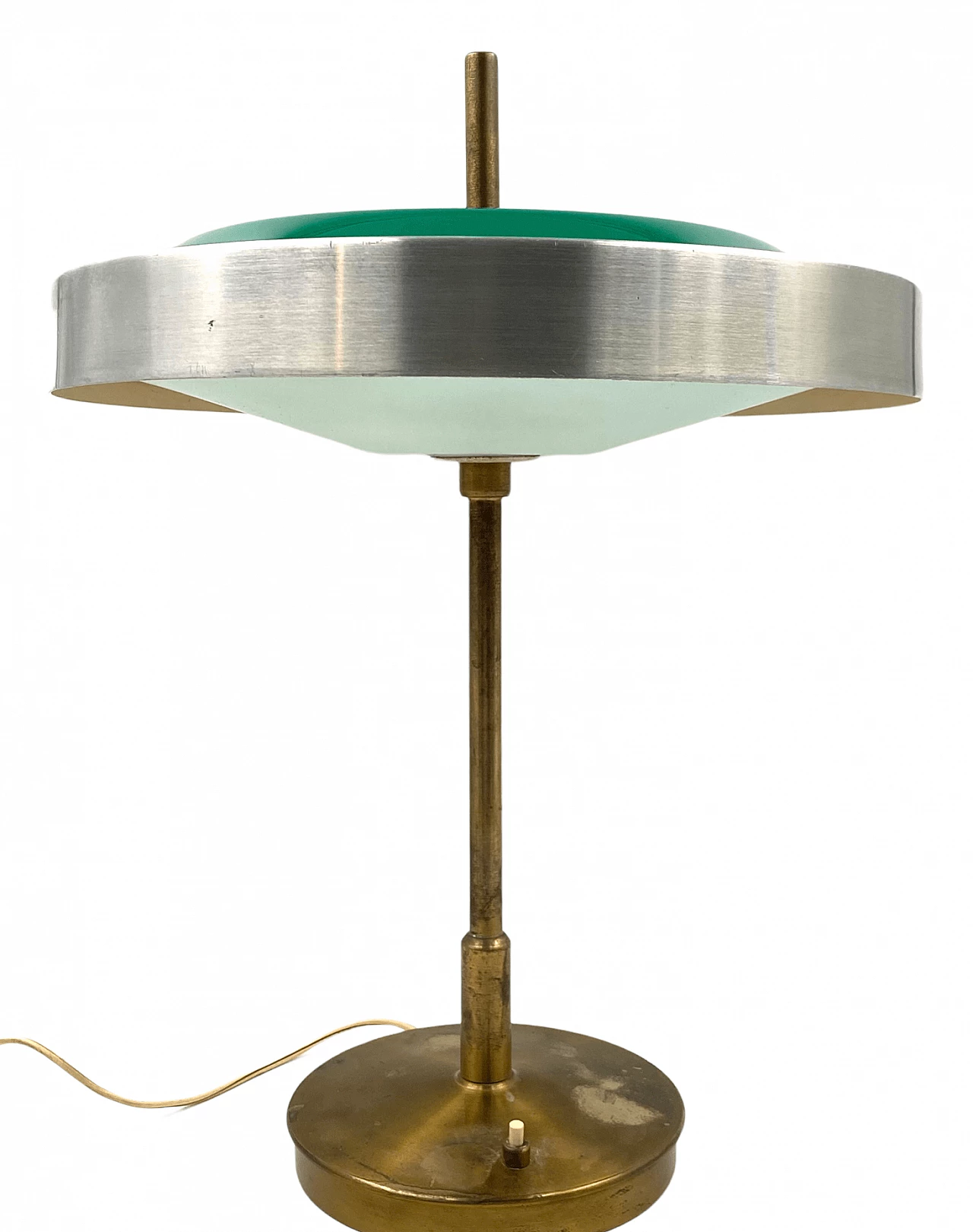 Table lamp in brass and glass by Oscar Torlasco for Lumi, 1960s 7