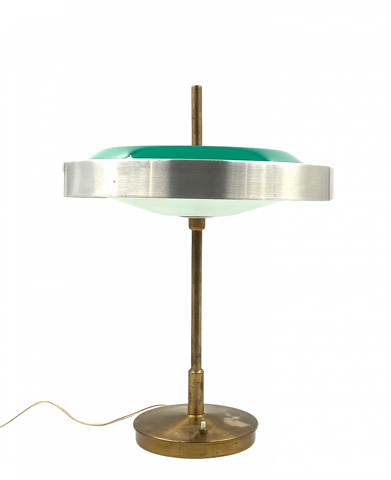 Table lamp in brass and glass by Oscar Torlasco for Lumi, 1960s 17