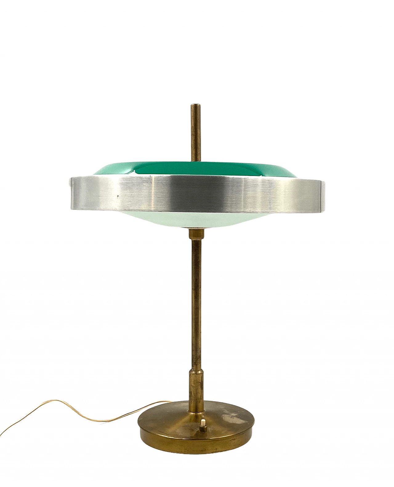 Table lamp in brass and glass by Oscar Torlasco for Lumi, 1960s 19