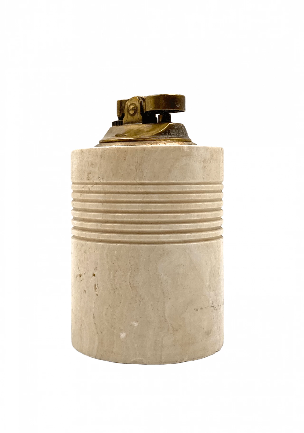 Travertine table lighter by Fratelli Mannelli, 1970s 1
