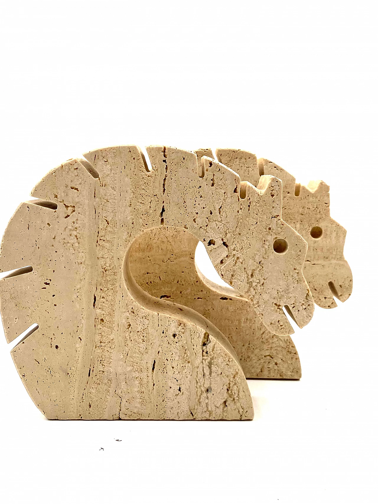 Horse-shaped travertine bookends by Fratelli Mannelli, 1970s 10
