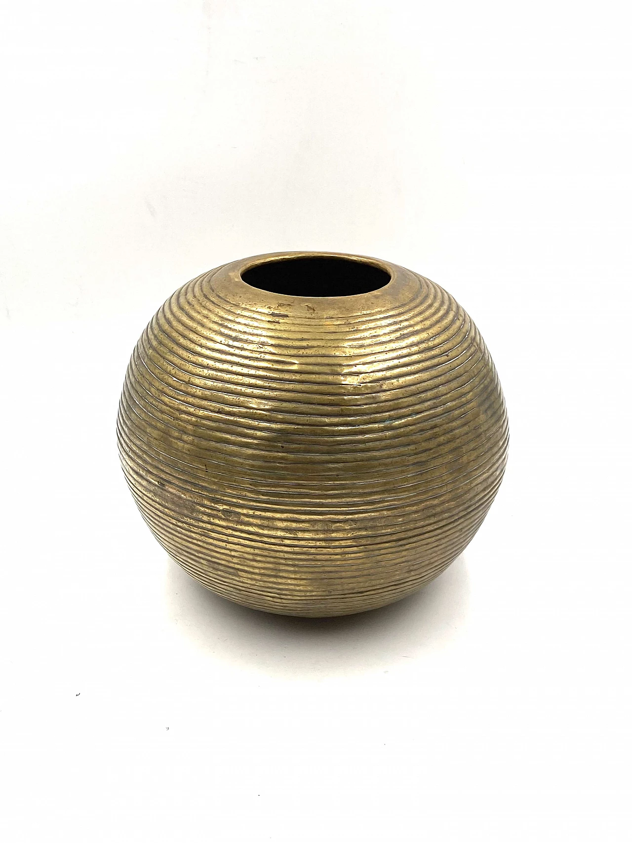 Spherical aluminium vase, 1970s 8