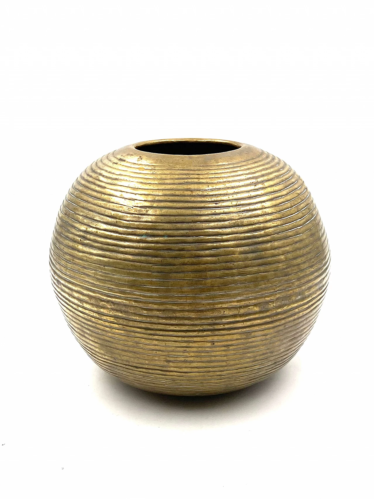 Spherical aluminium vase, 1970s 12
