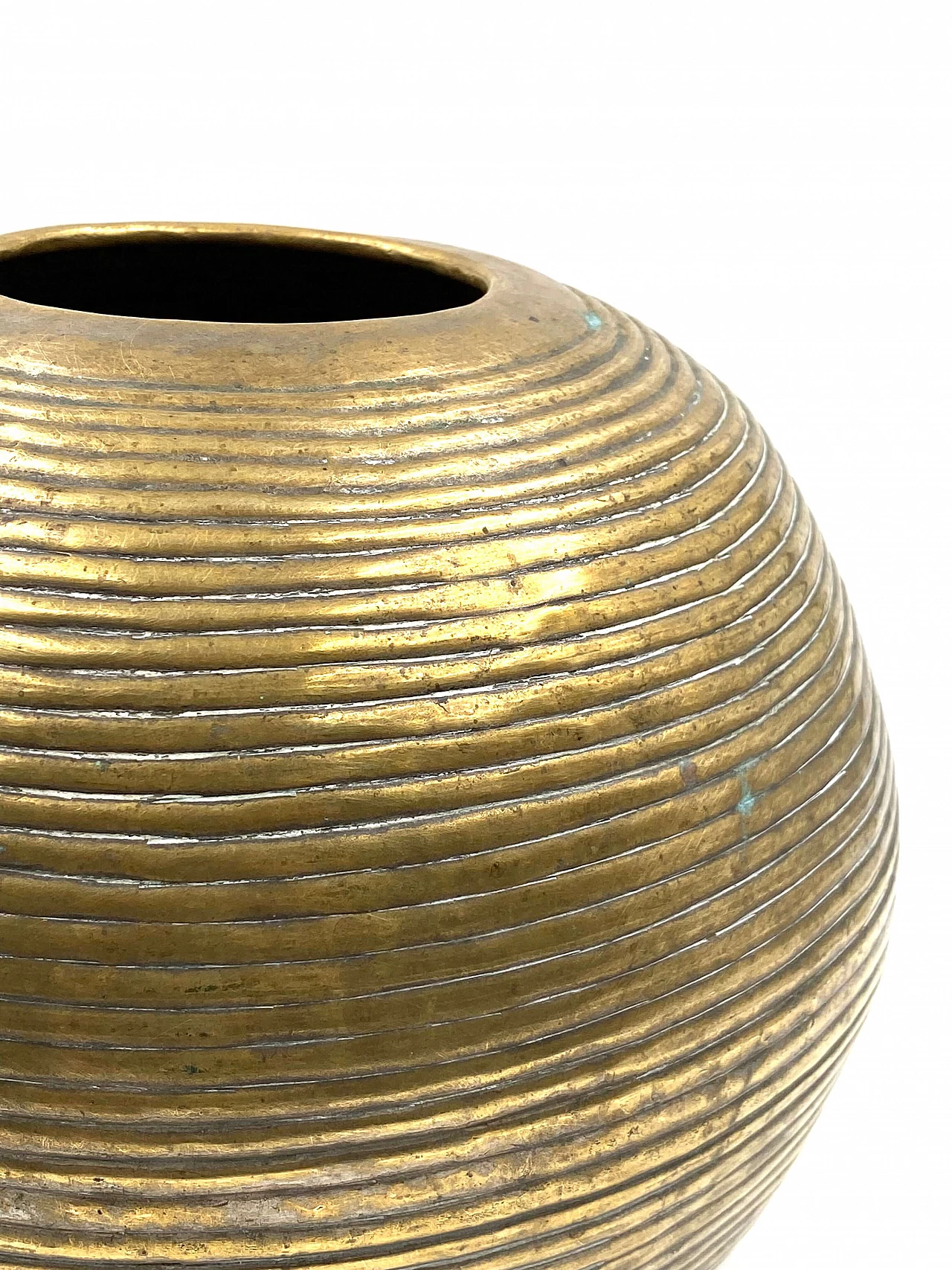 Spherical aluminium vase, 1970s 14