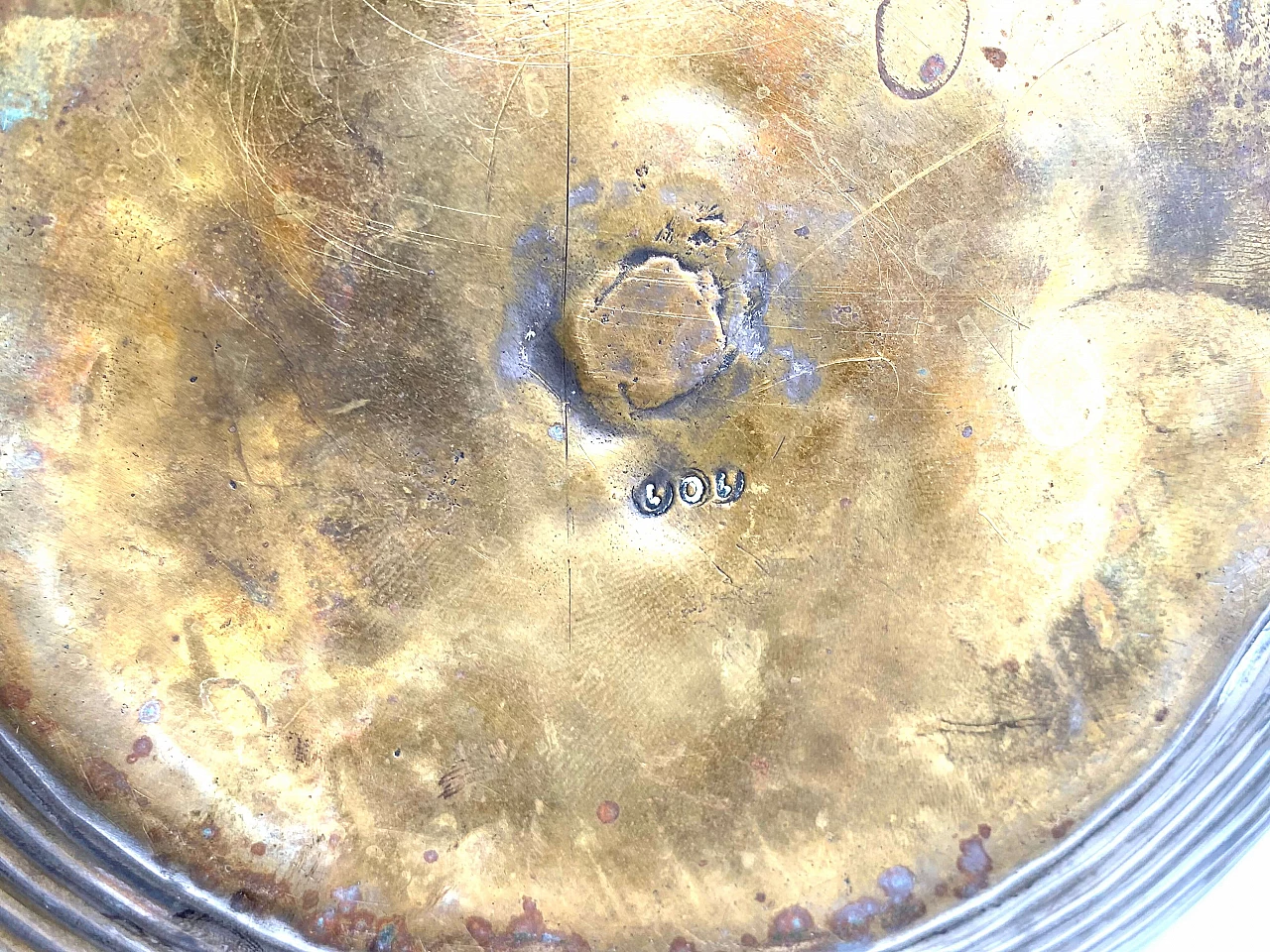 Vaso sferico in alluminio, anni '70 16