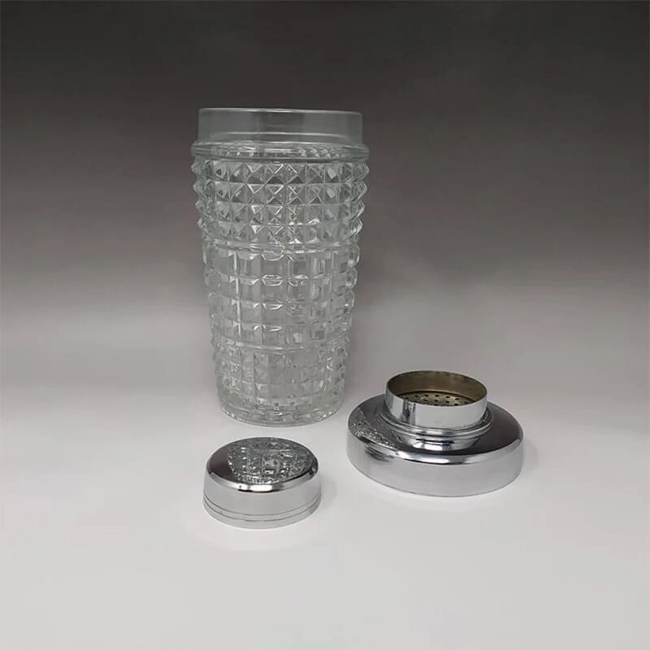 Cut crystal cocktail shaker, 1960s 3