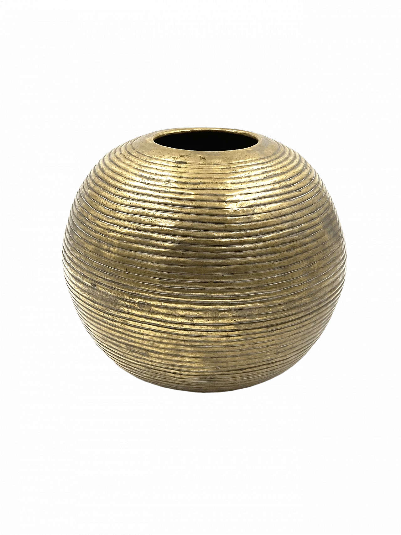 Spherical aluminium vase, 1970s 19