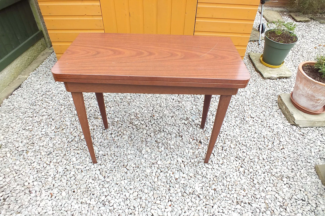 Formica folding table with metal legs, 1970s 1
