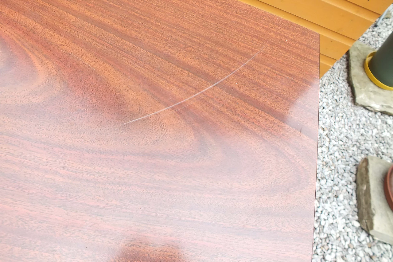 Formica folding table with metal legs, 1970s 3