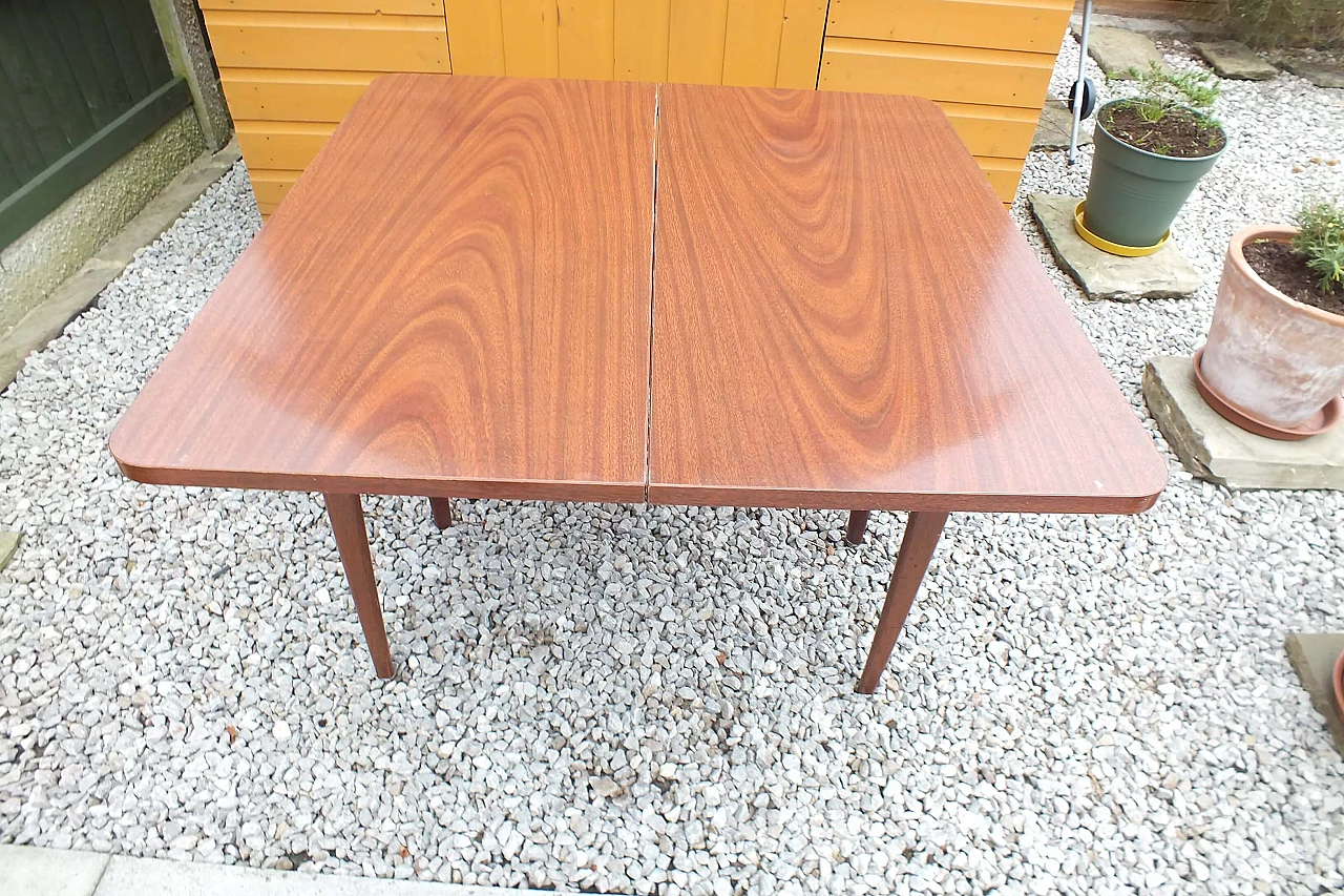 Formica folding table with metal legs, 1970s 4