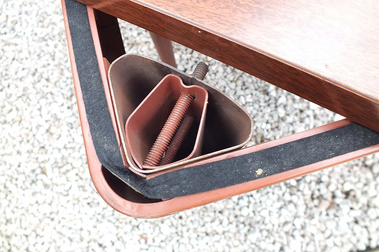 Formica folding table with metal legs, 1970s 5