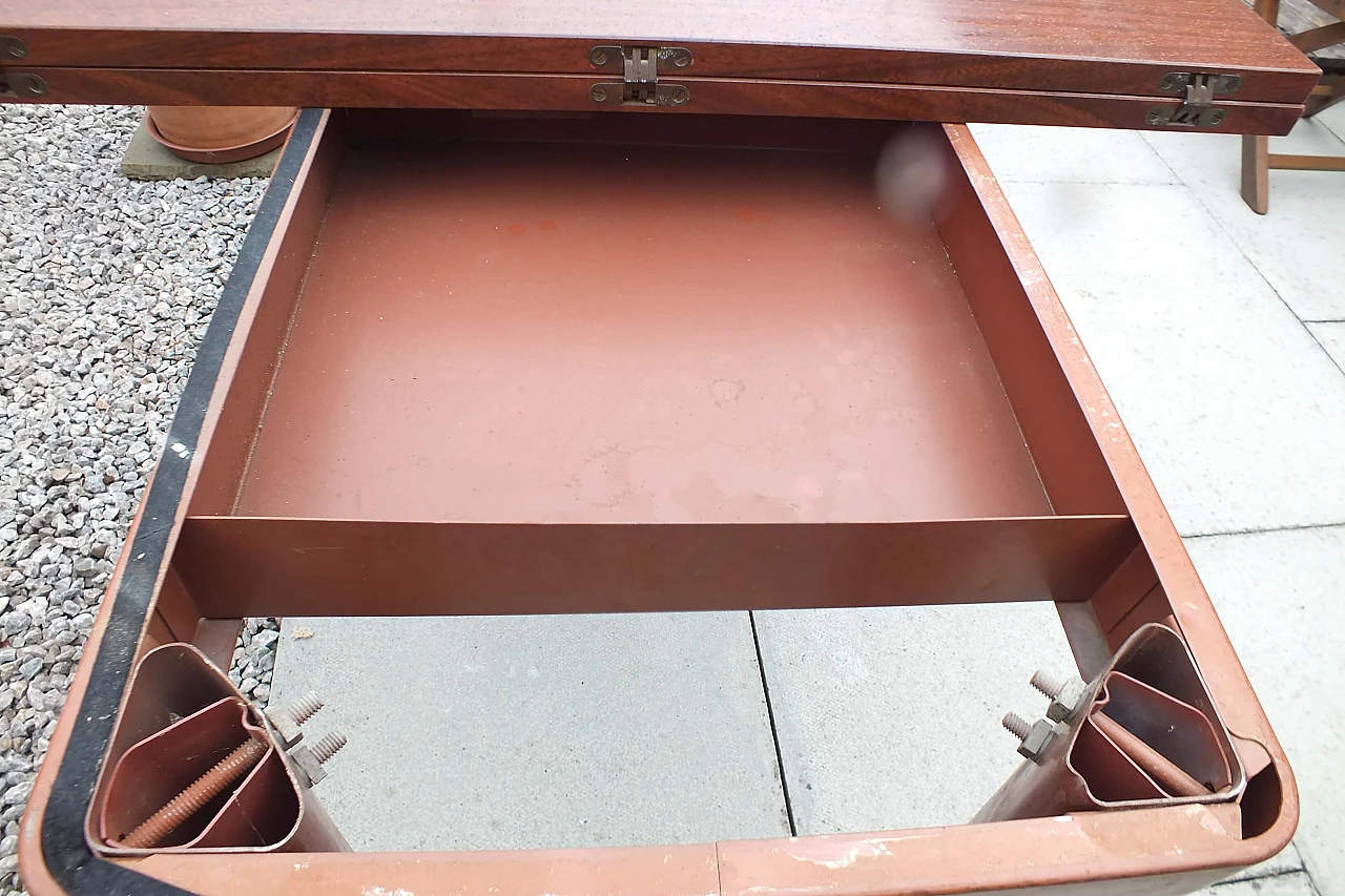 Formica folding table with metal legs, 1970s 10