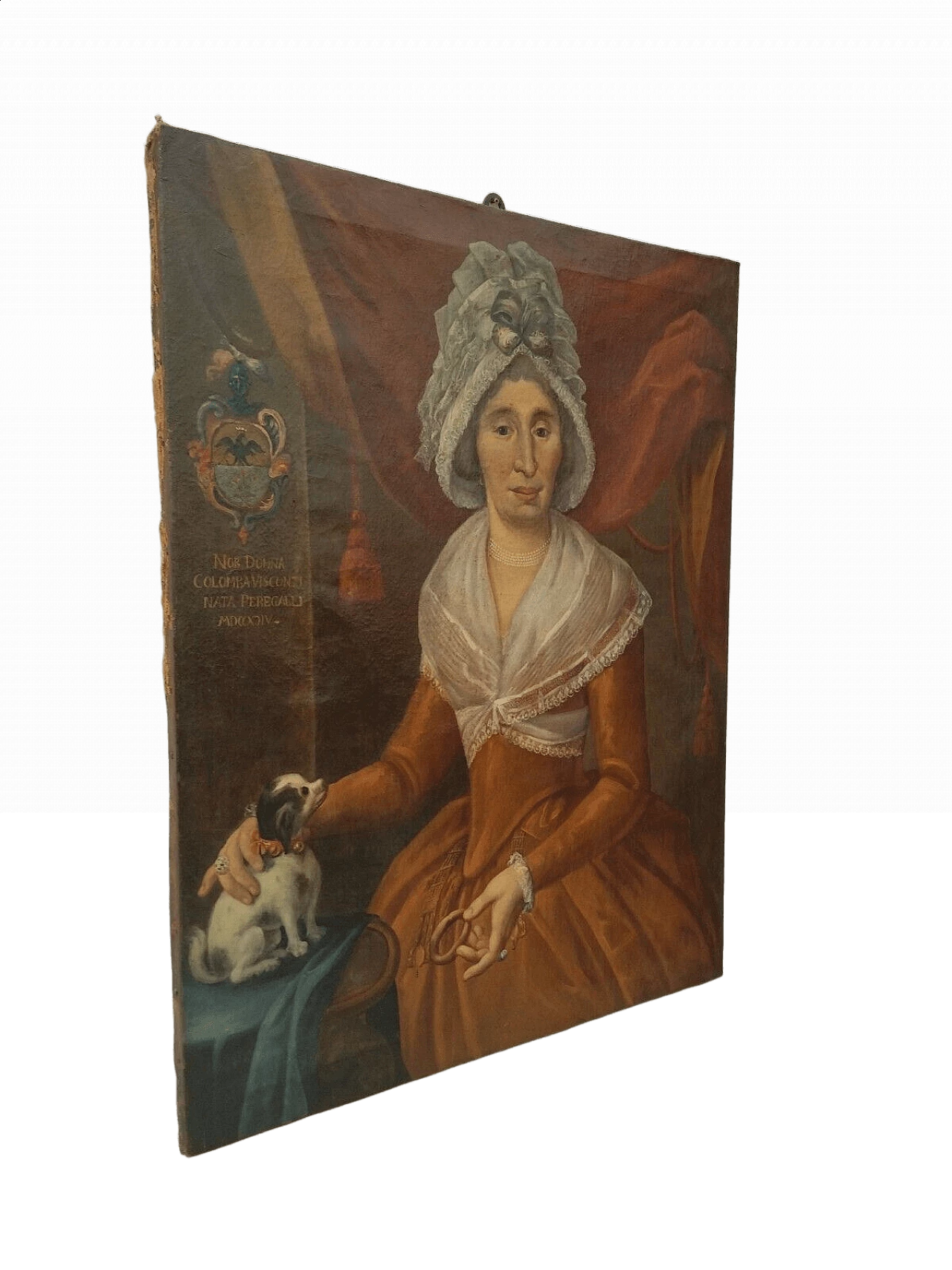 Ritratto di nobildonna olio su tela, '700 13