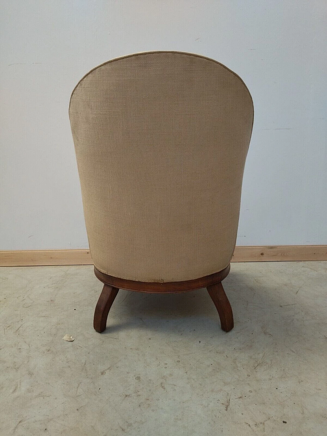 Louis Philippe armchair in solid walnut, mid-19th century 7