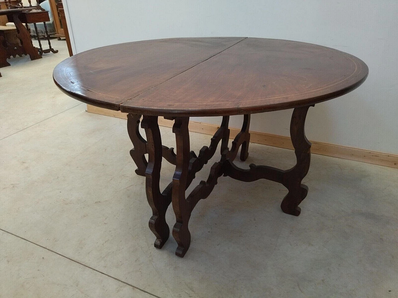 Pair of walnut fretted consoles, late 19th century 10