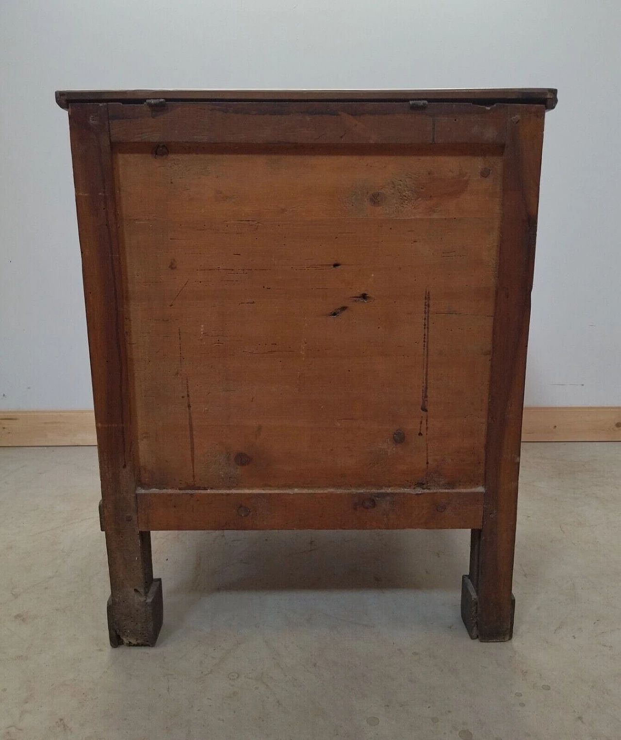 Empire bedside table with braces, early 19th century 10