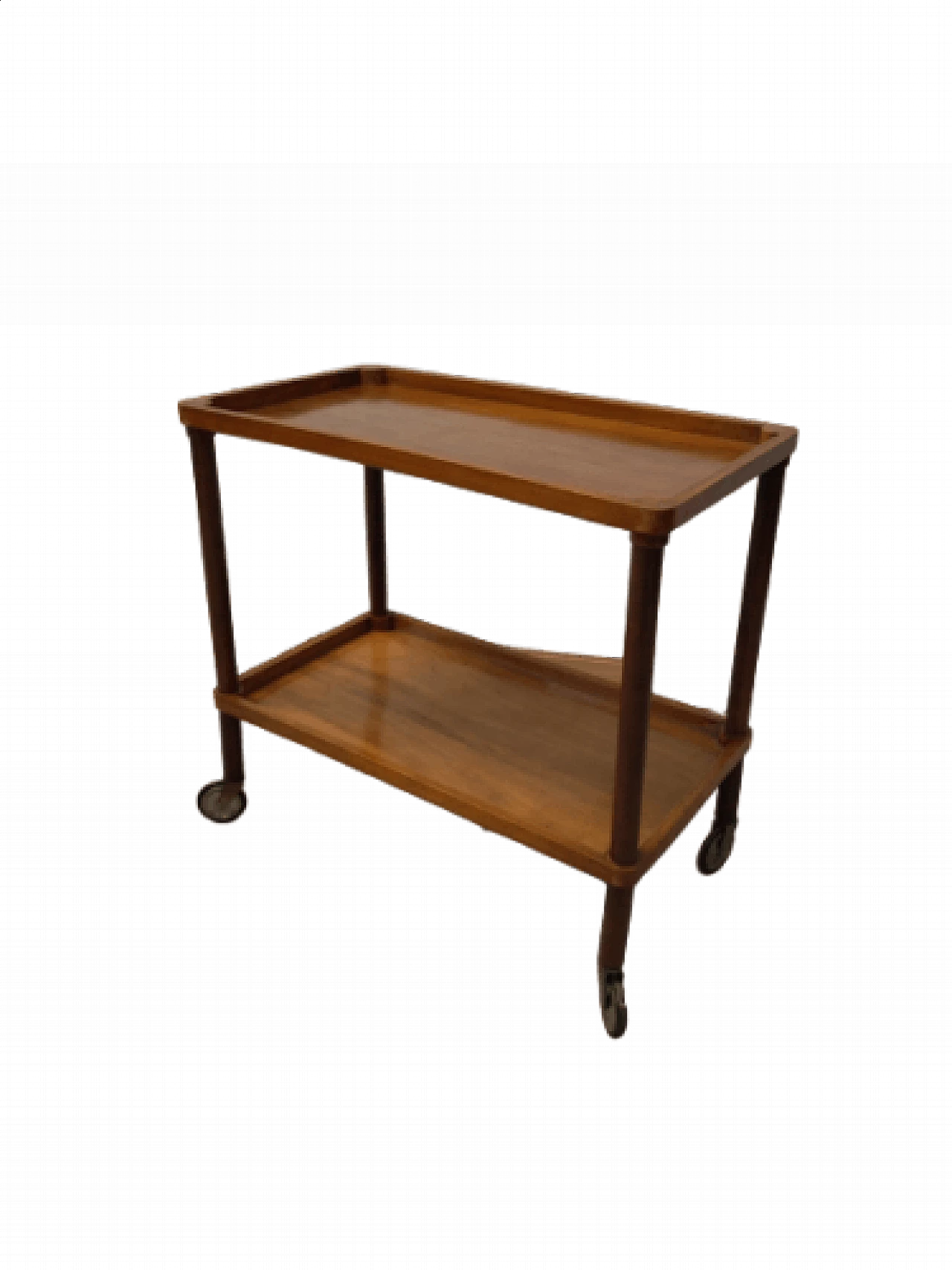 Walnut food trolley, mid-19th century 1