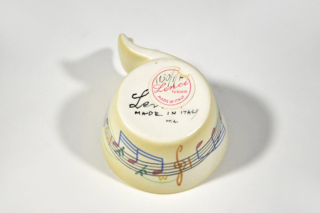 Servizio da caffè Musica di Mario Sturani per Lenci Torino, anni '40 10