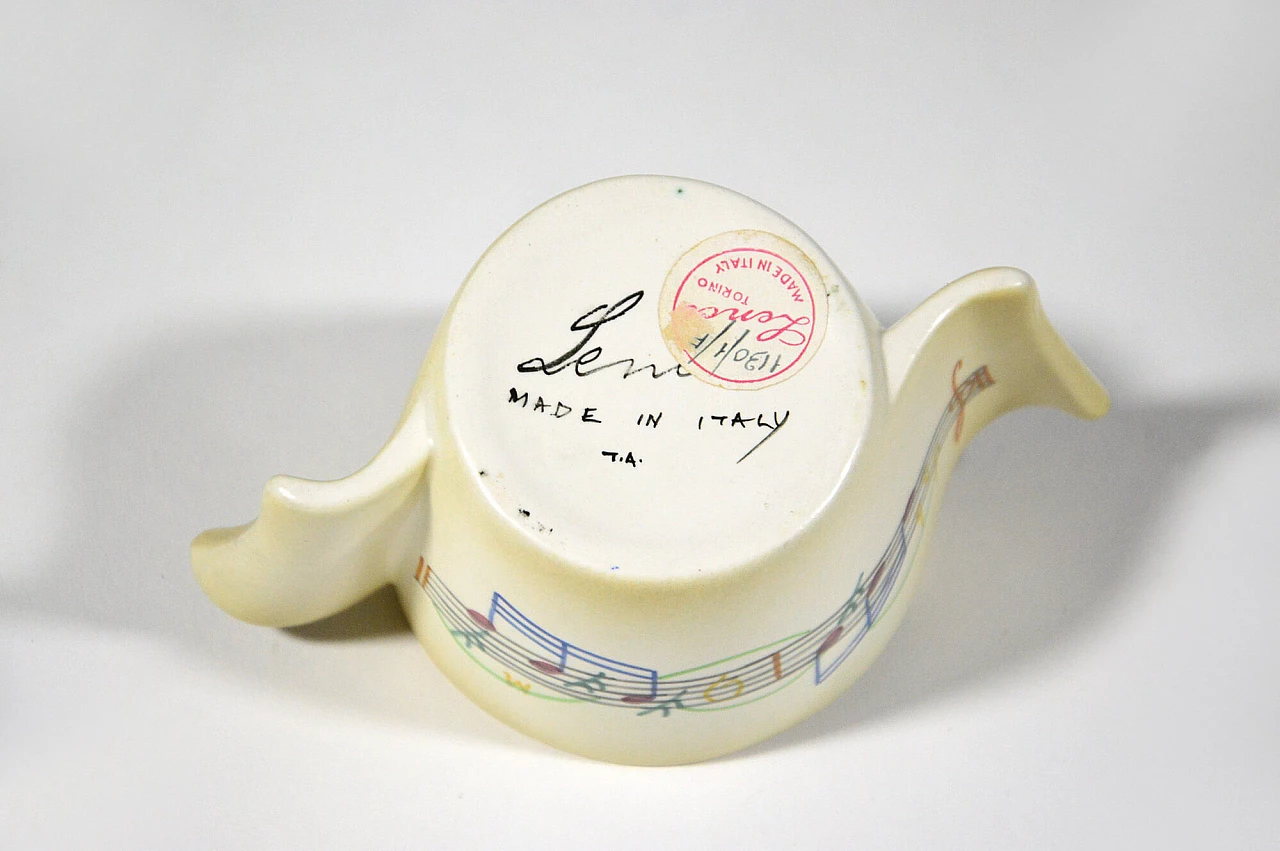 Servizio da caffè Musica di Mario Sturani per Lenci Torino, anni '40 11
