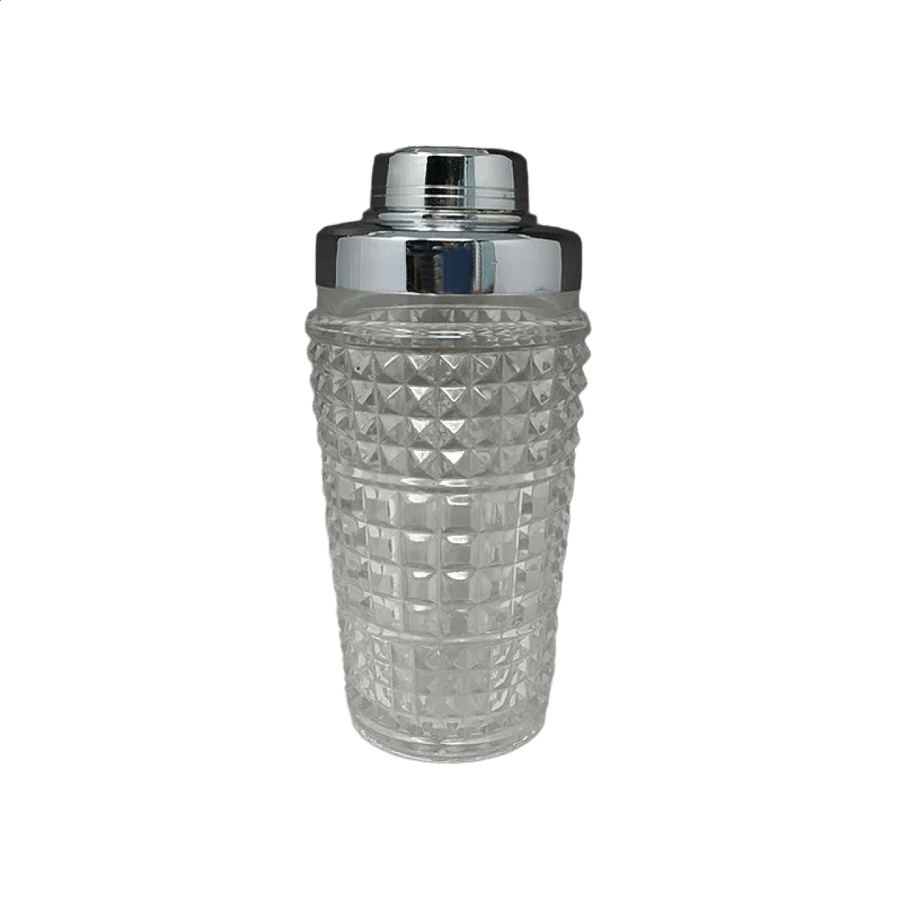 Cut crystal cocktail shaker, 1960s 7