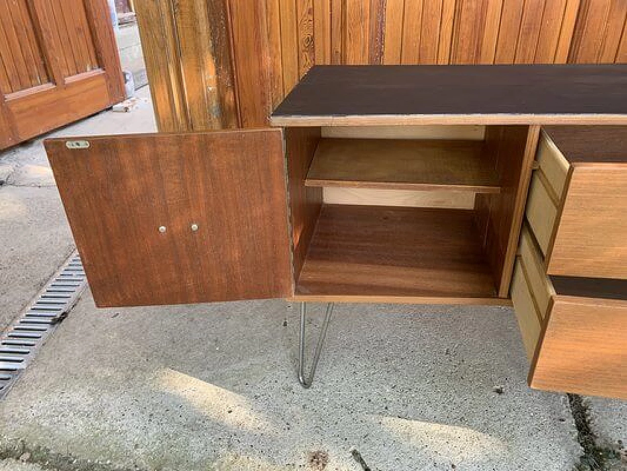 Credenza danese in teak, anni '60 4