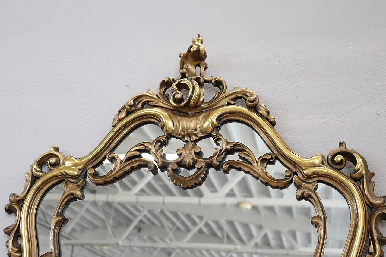 Baroque-style console table in carved and gilded wood, 20th century 3