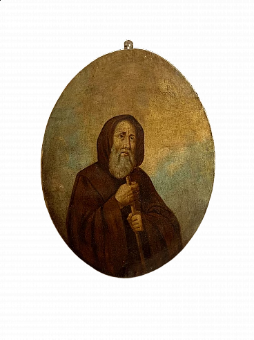 Olio su tela raffigurante San Francesco di Paola, '600