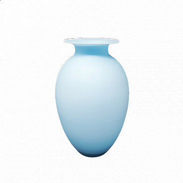 Blue vase by Ca' Dei Vetrai in Murano glass, 1960s
