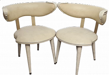 Pair of small armchairs by Umberto Mascagni, 1950s
