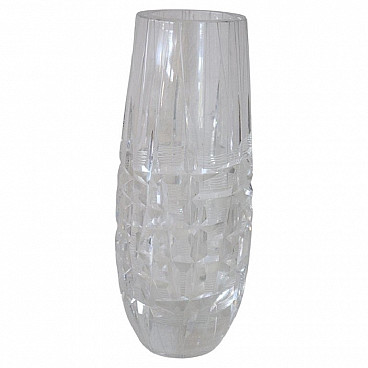 Glass vase with engraved decoration, 1970s