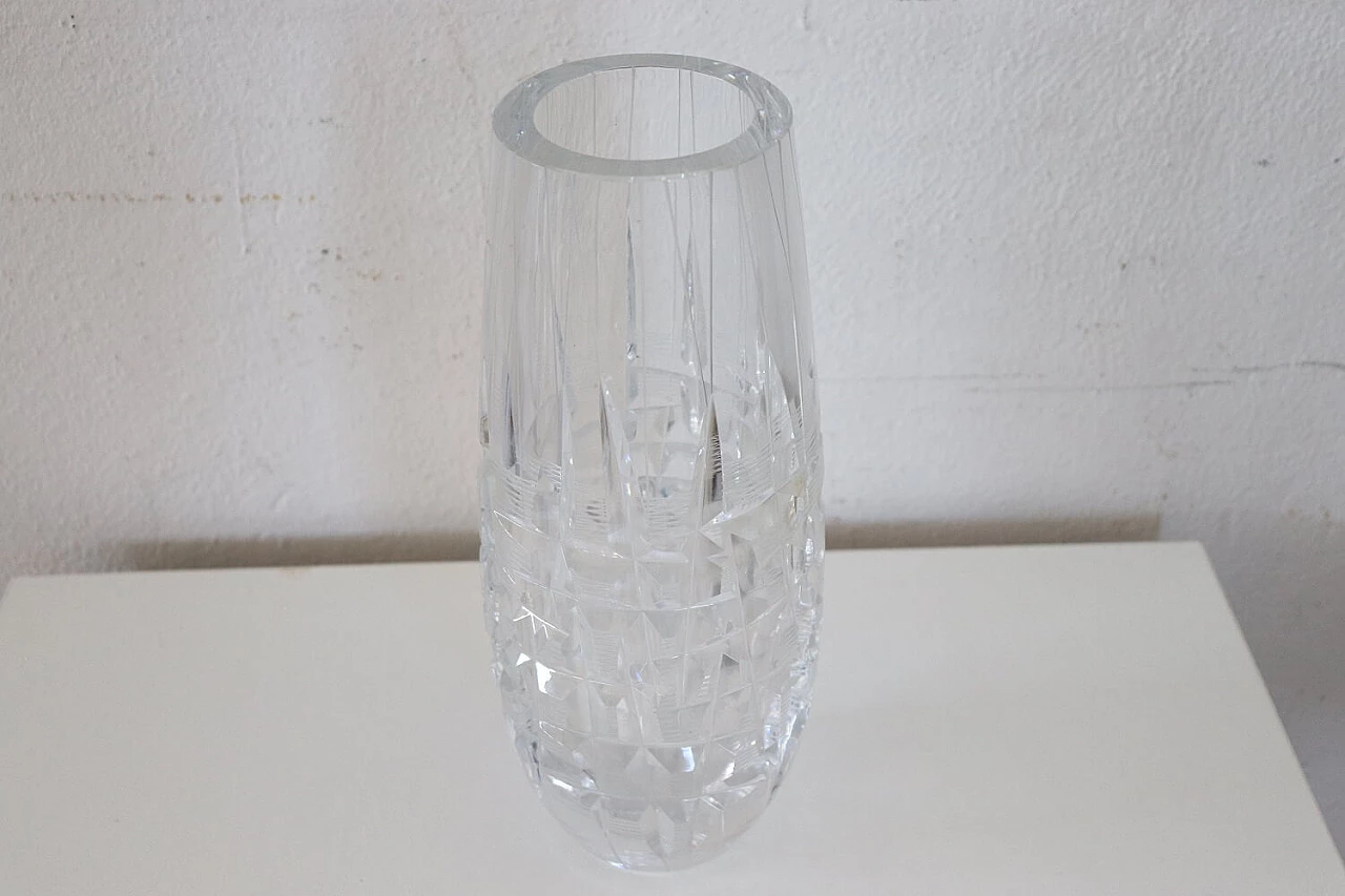 Glass vase with engraved decoration, 1970s 2