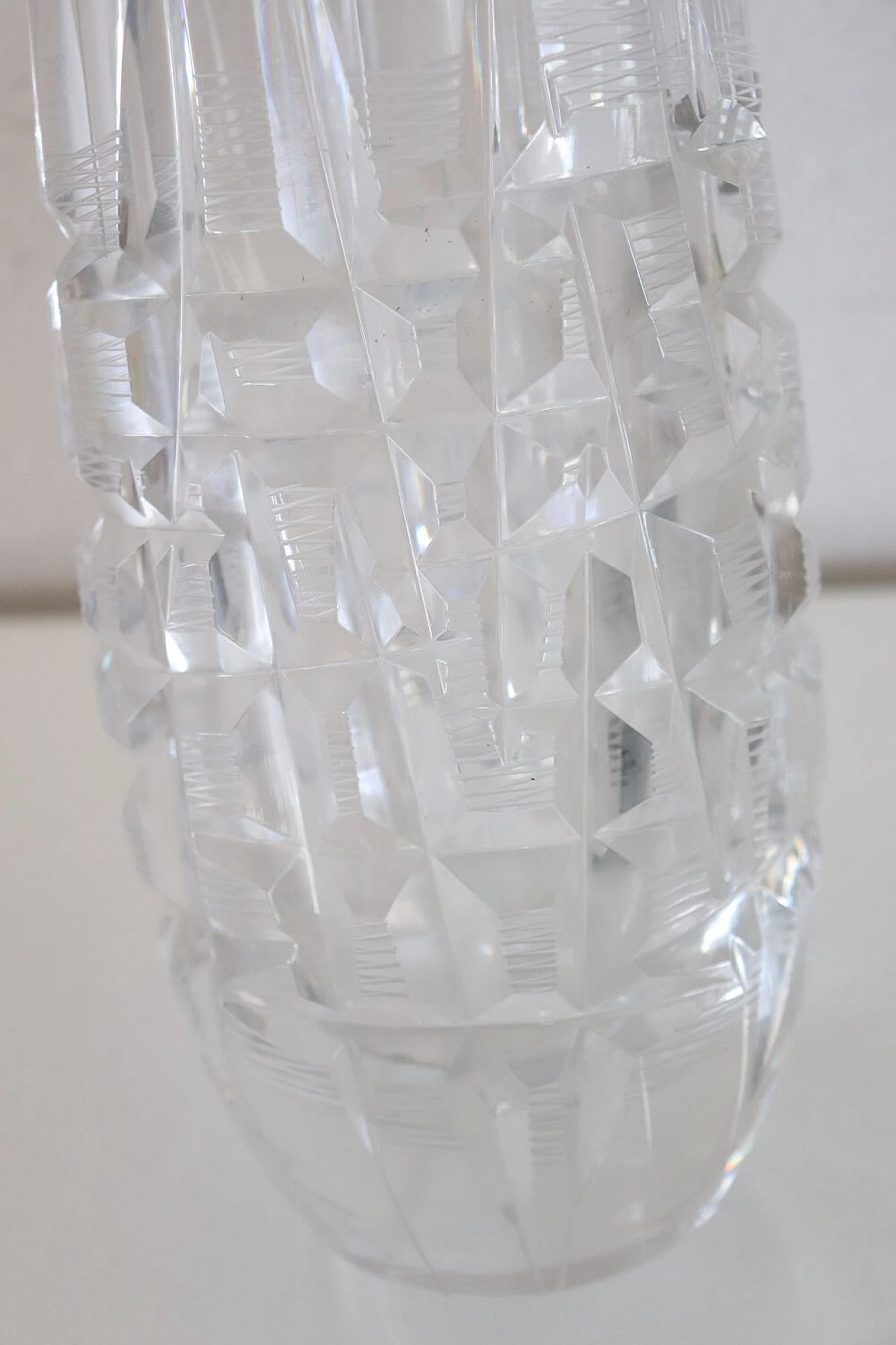 Glass vase with engraved decoration, 1970s 4