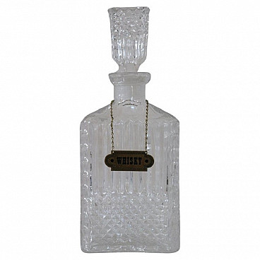 Glass whisky bottle, 1980s