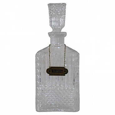 Bottiglia da whisky in vetro, anni ’80