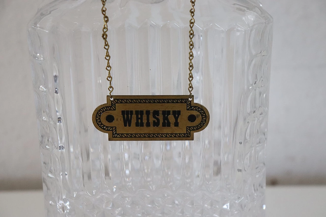 Glass whisky bottle, 1980s 2