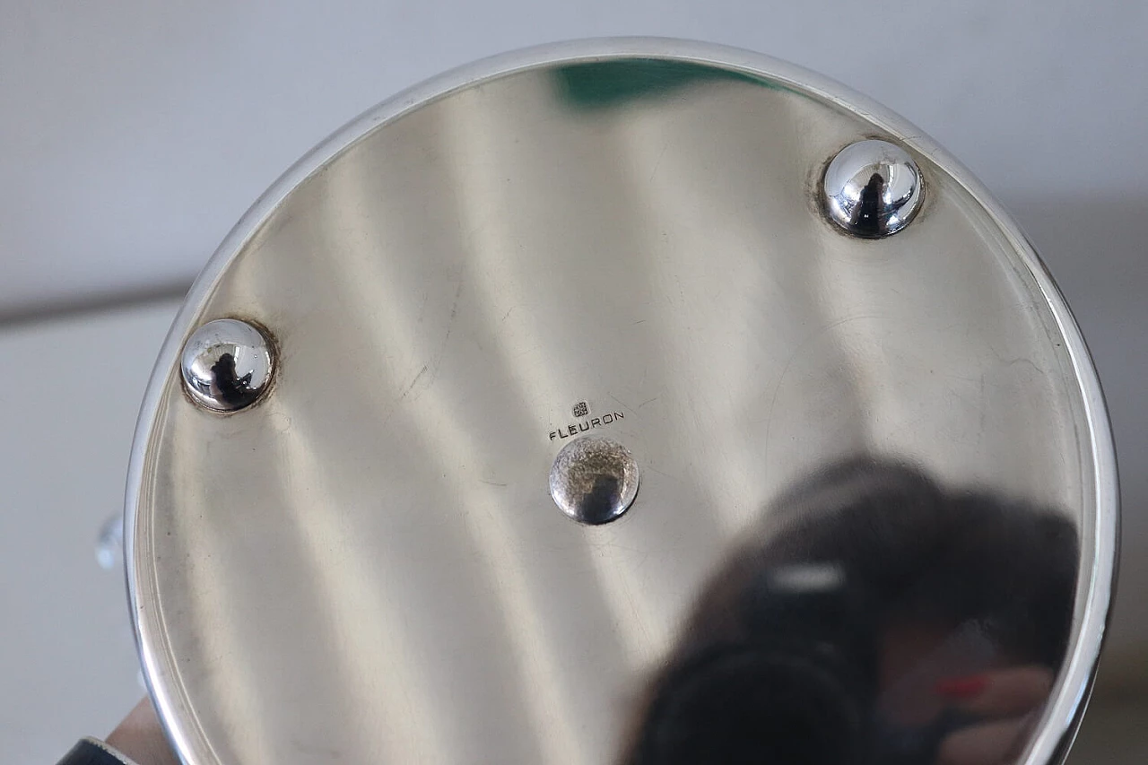 Set da condimento placcato argento di Fleuron Christofle, anni '80 6