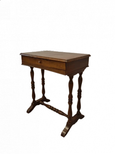 Walnut side table, late 19th century