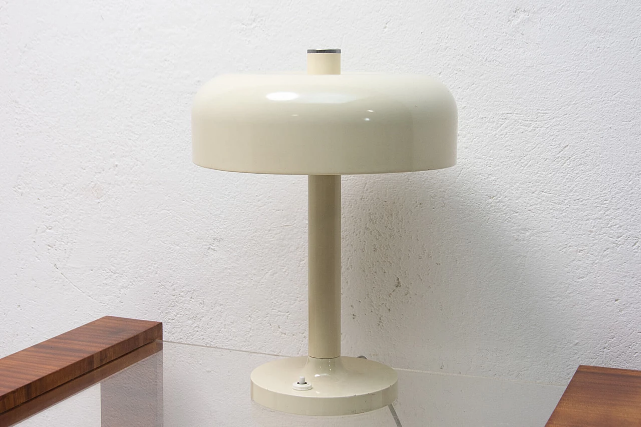 Lampada da tavolo a fungo in metallo, anni '60 3