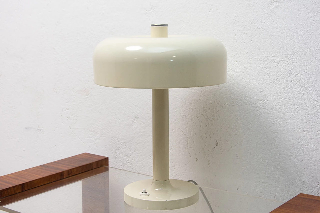 Lampada da tavolo a fungo in metallo, anni '60 4