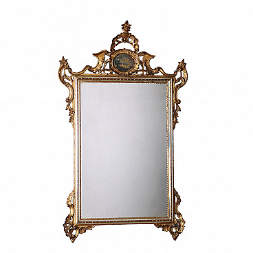Specchio dorato in stile Rococò, '900