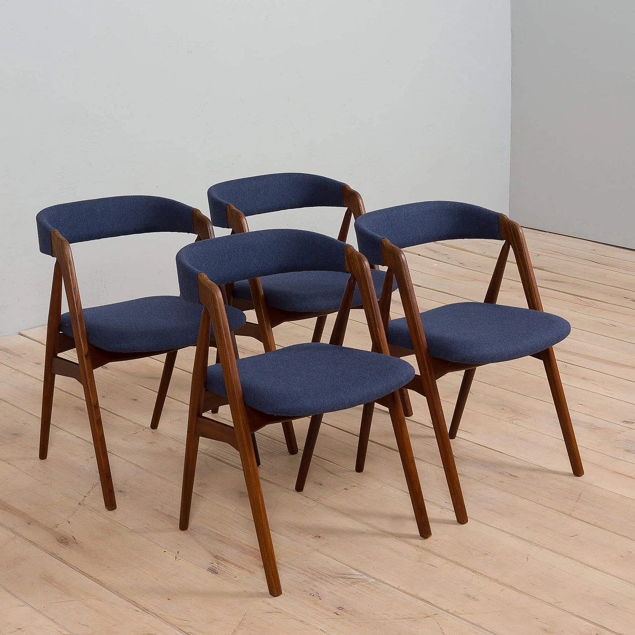 4 Chairs in teak by Thomas Harlev for Farstrup Møbler, 1950s 2