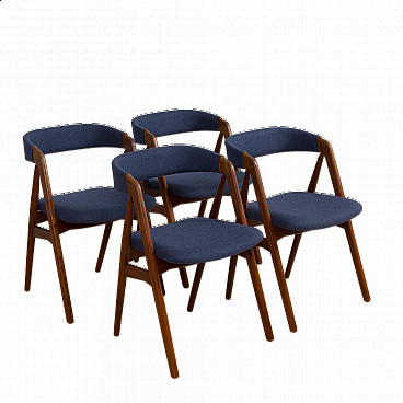 4 Chairs in teak by Thomas Harlev for Farstrup Møbler, 1950s